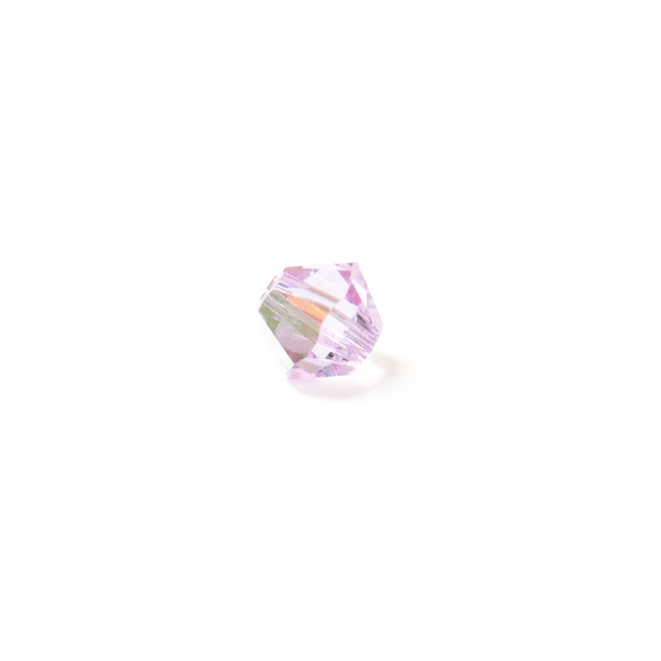 Swarovski Crystal, Bicone, 4mm - Violet AB; 20 pcs