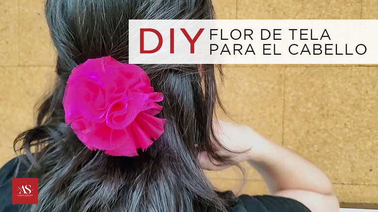 DIY • Flor de Tela para el Cabello