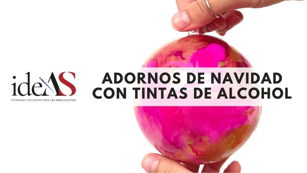 Decora tus Adornos de Navidad con Tintas de Alcohol