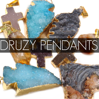 Druzy Pendants