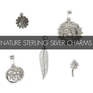 Naturaleza- Dijes de Plata Esterlina