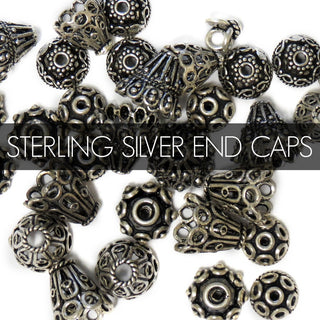 "End Caps" de Plata Esterlina