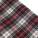 Tela Cuadros Escolares - Negro Rojo Blanco Amarillo, 60" Wide