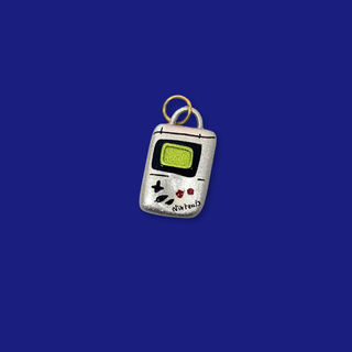 18kt Gold Plated Stainless Steel Video Game Console Charm, 22mm – 1 piece