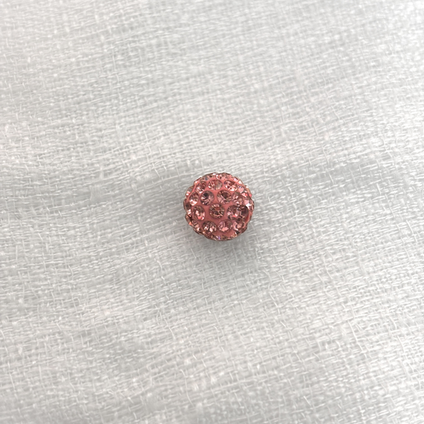 Pave Beads Rosado - 10mm