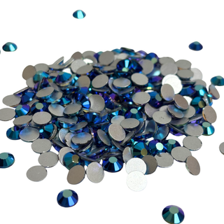 Flatbacks Rhinestones SS30, Jet AB - 288 piezas