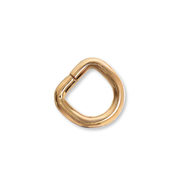 D Ring Dorado ½", 12 mm – 4 piezas