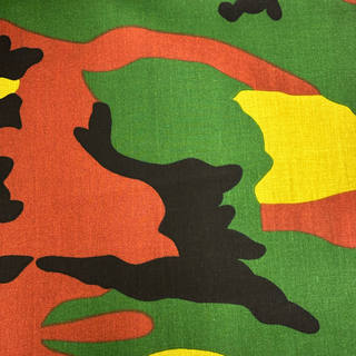 Tela de Camuflaje 60'' Poly/Cotton, Verde/Terracota/Amarillo - 1 yarda