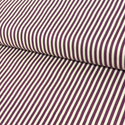 Tela Estampada de 100% Algodón 44" Rayas Finas, Sangría - 1 yarda