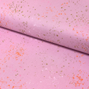Tela Estampada de 100% Algodón 44" Speckled, Rosado- 1 yarda
