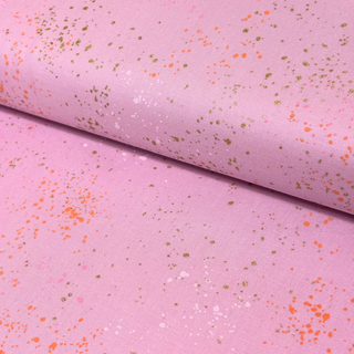 100% Cotton Speckled Print Fabric 44" Wide, Pink - 1 yard