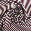 Tela Estampada de 100% Algodón 44" Rayas Finas, Sangría - 1 yarda