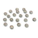 Pave Beads Blanco Tornasol AB - 10mm