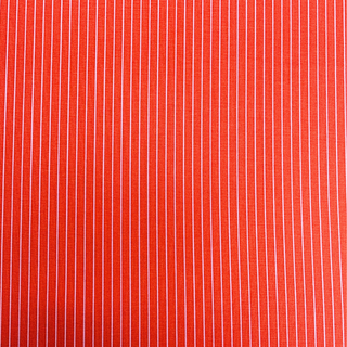 Tela Estampada de 100% Algodón 44" Rayas Finas, Rojo - 1 yarda