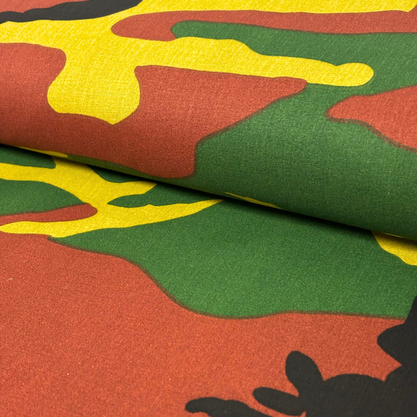 Santa Claus - Green Christmas Fabric - Poly/Cotton Print Fabric, 58" Wide
