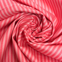 Tela Estampada de 100% Algodón 44" Rayas Finas, Sugar Pink - 1 yarda