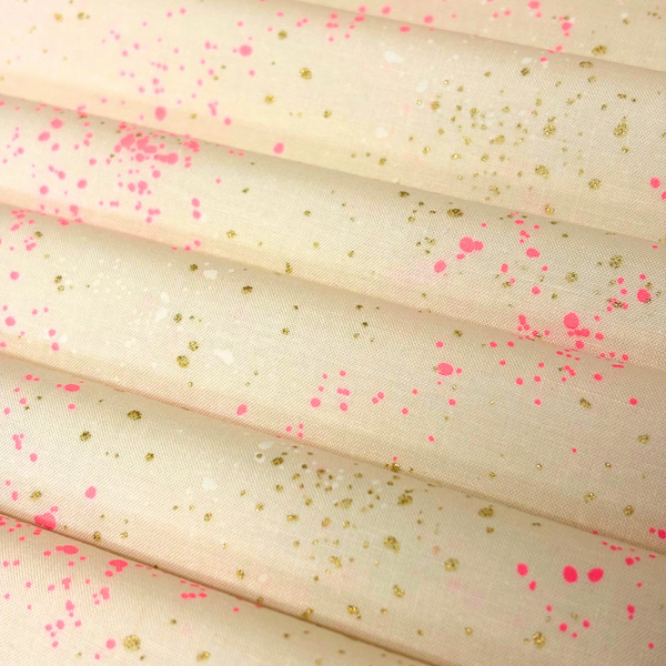 Tela Estampada de 100% Algodón 44" Speckled, Beige - 1 yarda