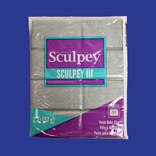 Arcilla Polimérica Sculpey III, Plateado, 1 pieza