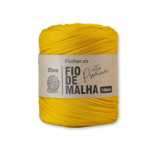 Fio de Malha Extra Premium Fisher.co, 25 mm - Mostaza