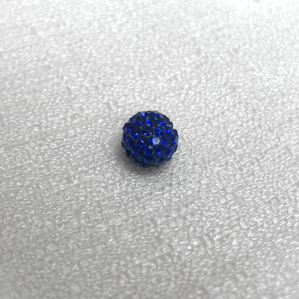 Pave Beads Azul Royal - 10mm