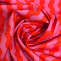 Tela Estampada de 100% Algodón 44" A Ruby + Bee Color Story, Rojo / Rosa - 1 yarda