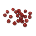 Pave Beads Rojo - 10mm