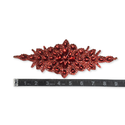 Rhinestone Applique, 9.5" x 3.5", Rojo – 1 pieza