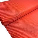 Tela Estampada de 100% Algodón 44" Rayas Finas, Rojo - 1 yarda