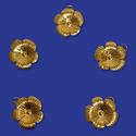 18kt Gold-Plated Stainless Steel Lemon Charm, 15mm - 1 piece