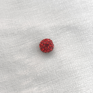 Pave Beads Rojo - 10mm