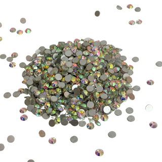 Flatbacks Rhinestones SS20, Cristal AB - 1440 piezas