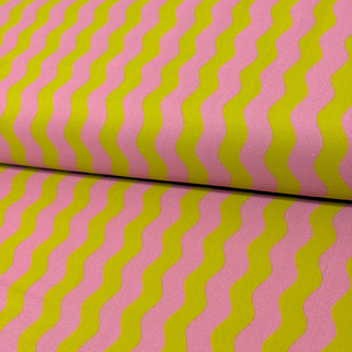 Tela Estampada de 100% Algodón 44" A Ruby + Bee Color Story, Limelight - 1 yarda