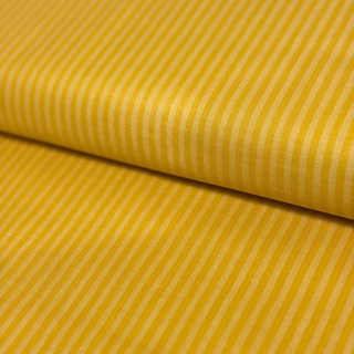 Tela Estampada de 100% Algodón 44" Rayas Finas, Golden- 1 yarda