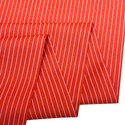 Tela Estampada de 100% Algodón 44" Rayas Finas, Rojo - 1 yarda