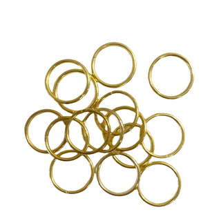 Jump Ring/ Argollas,Gold Plated-14mm; 50pcs