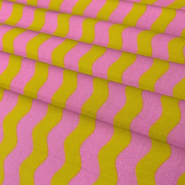 Tela Estampada de 100% Algodón 44" A Ruby + Bee Color Story, Limelight - 1 yarda