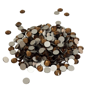 Flatbacks Rhinestones SS30, Topaz Ahumado - 288 piezas
