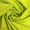 Tela Estampada de 100% Algodón 44" Rayas Finas, Lime - 1 yarda