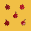 18kt Gold-Plated Stainless Steel Trilogy Earrings, 22mm - 1 piece
