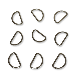 D Ring Plateado Flat 1 ½", 38 mm – 2 piezas