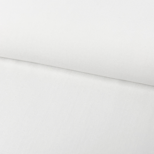 60" Rayon Challis Fabric, White - 1 yard