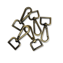 Snap Hook Bronce Antiguo ¾", 20mm – 2 piezas