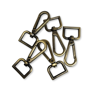 Antique Bronze Snap Hook ¾", 20mm – 2 pieces