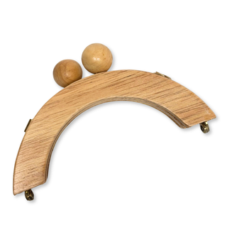 Asas para Carteras en Madera 11.5 cm, Natural – 1 pieza