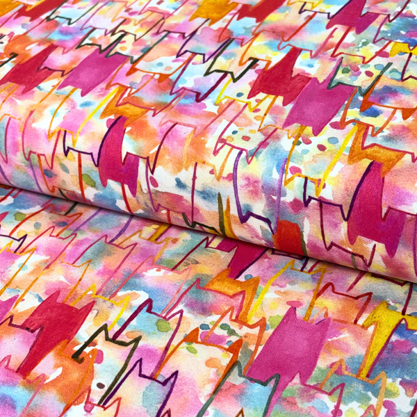 100% Cotton Printed Fabric 44" Retro, Vintage Gentleman - 1 yard