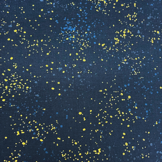 Tela Estampada de 100% Algodón 44" Speckled, Azul Marino - 1 yarda