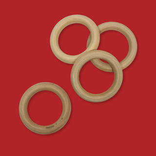 Aros de Madera  2.35", 60 mm - 4 piezas
