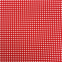 Tela Estampada de 100% Algodón 44" Gingham, Rojo - 1 yarda