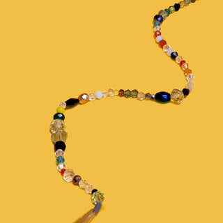 Multicolor Crystal Beads - Mixed Shapes & Sizes - 1 strand
