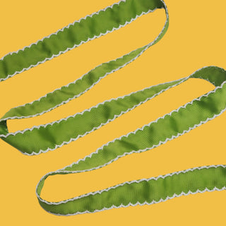 Verde - Cinta Grosgrain Moonstitch - 1 Yarda